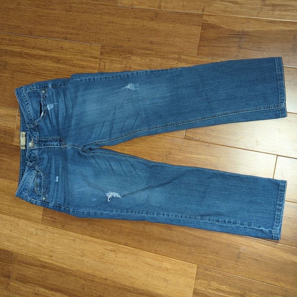 Democracy Patriot Straight Leg Distressed Jeans